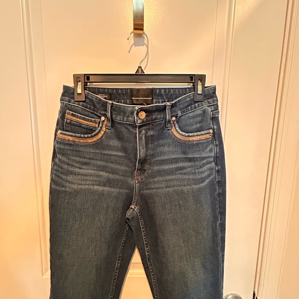 White House Black Market Dark Blue Skinny Jeans